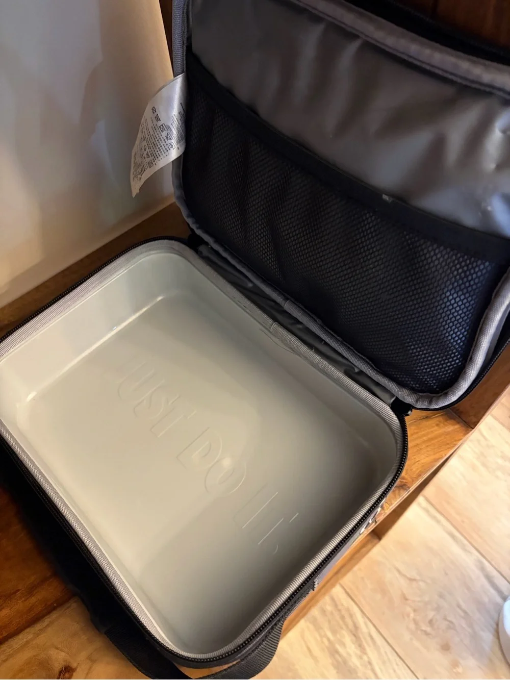 Nike Grey Graphic Lunch Bag with White Logo